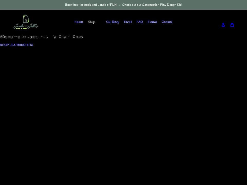 jacknjillskits4kids.com shopify website screenshot