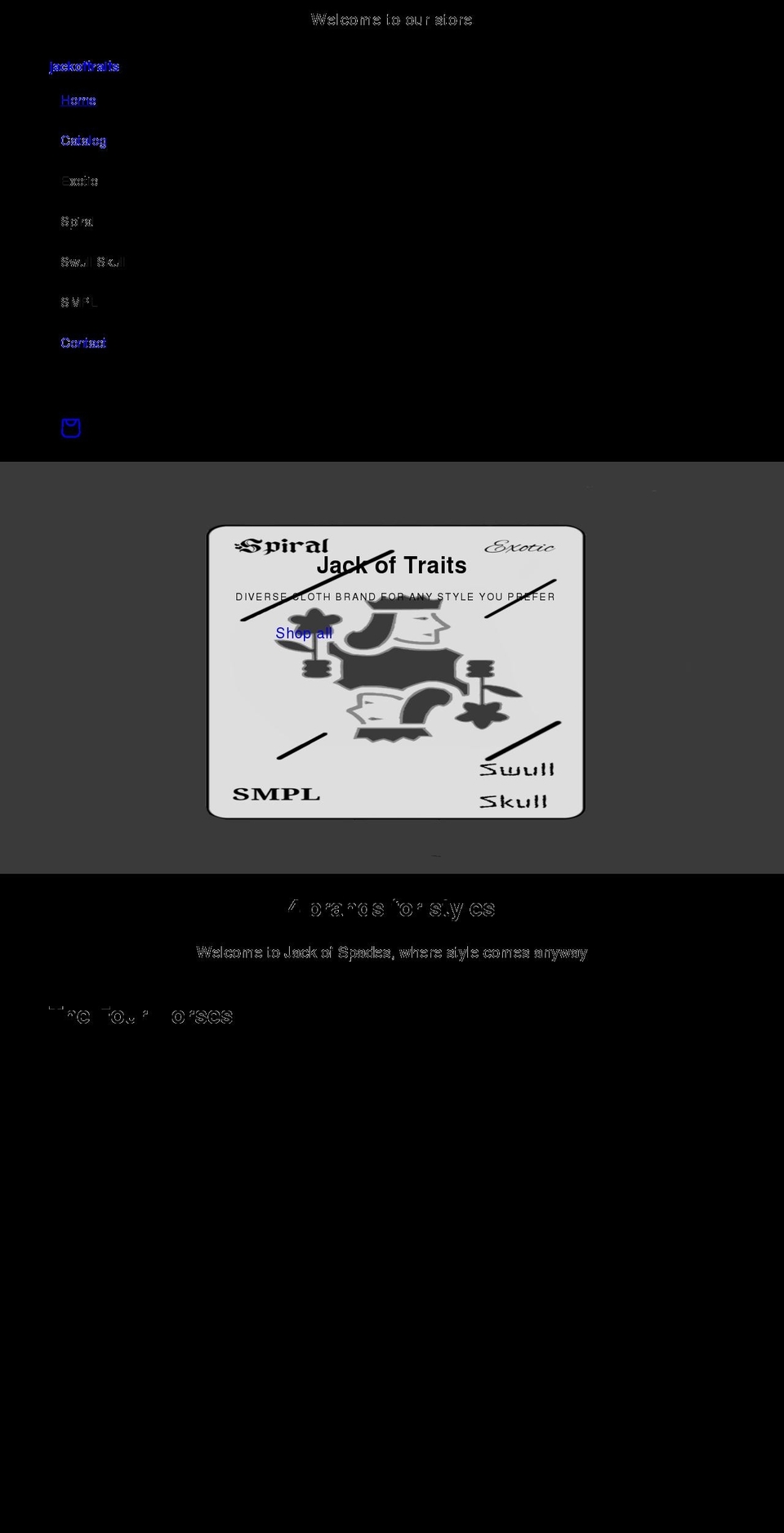 jackoftraits.com shopify website screenshot