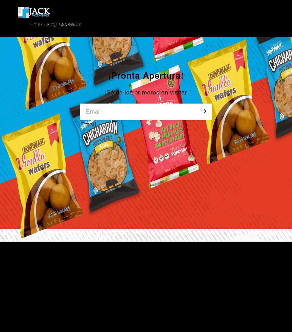jackpackaging.com shopify website screenshot