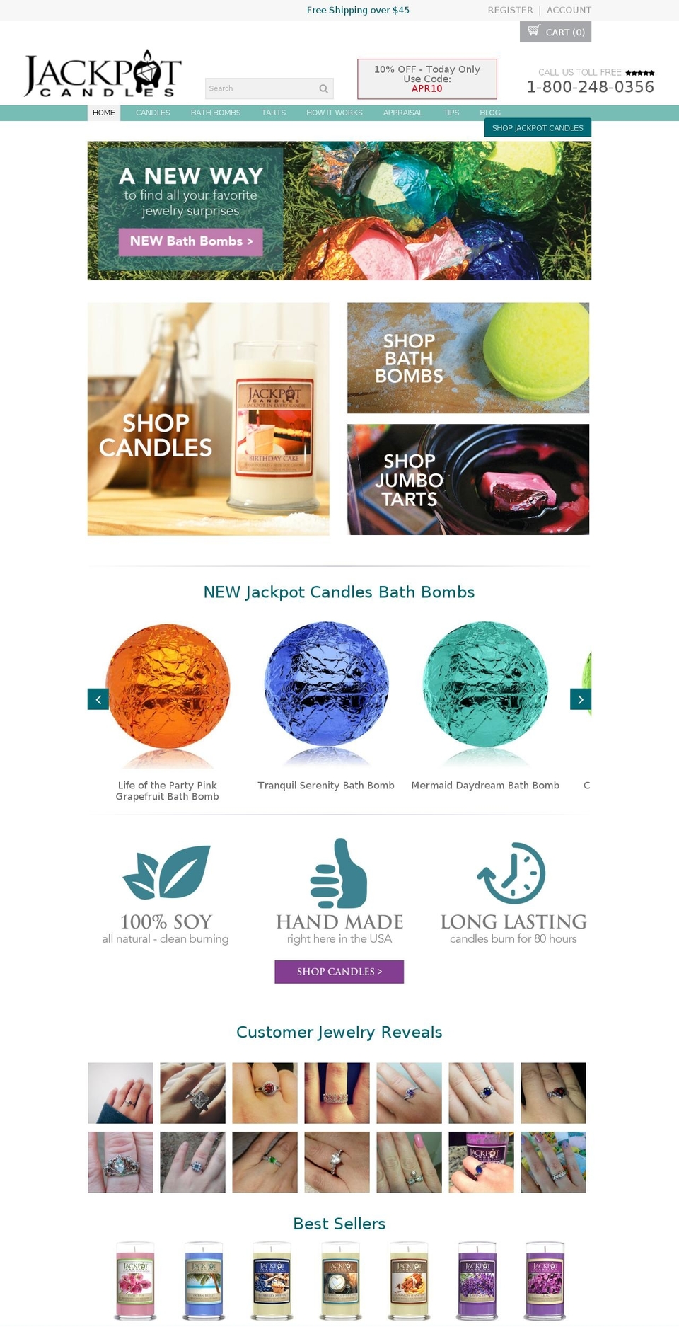 proven-profitable-theme-9-1 Shopify theme site example jackpotcandles.com