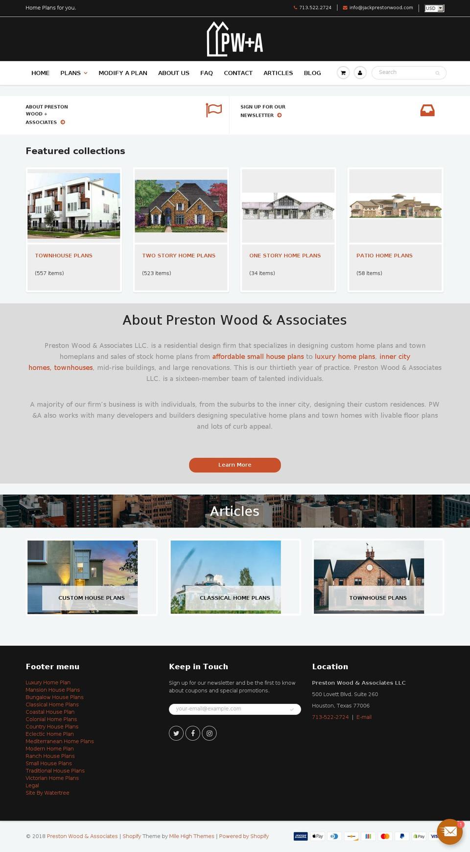 jackprestonwood.com shopify website screenshot