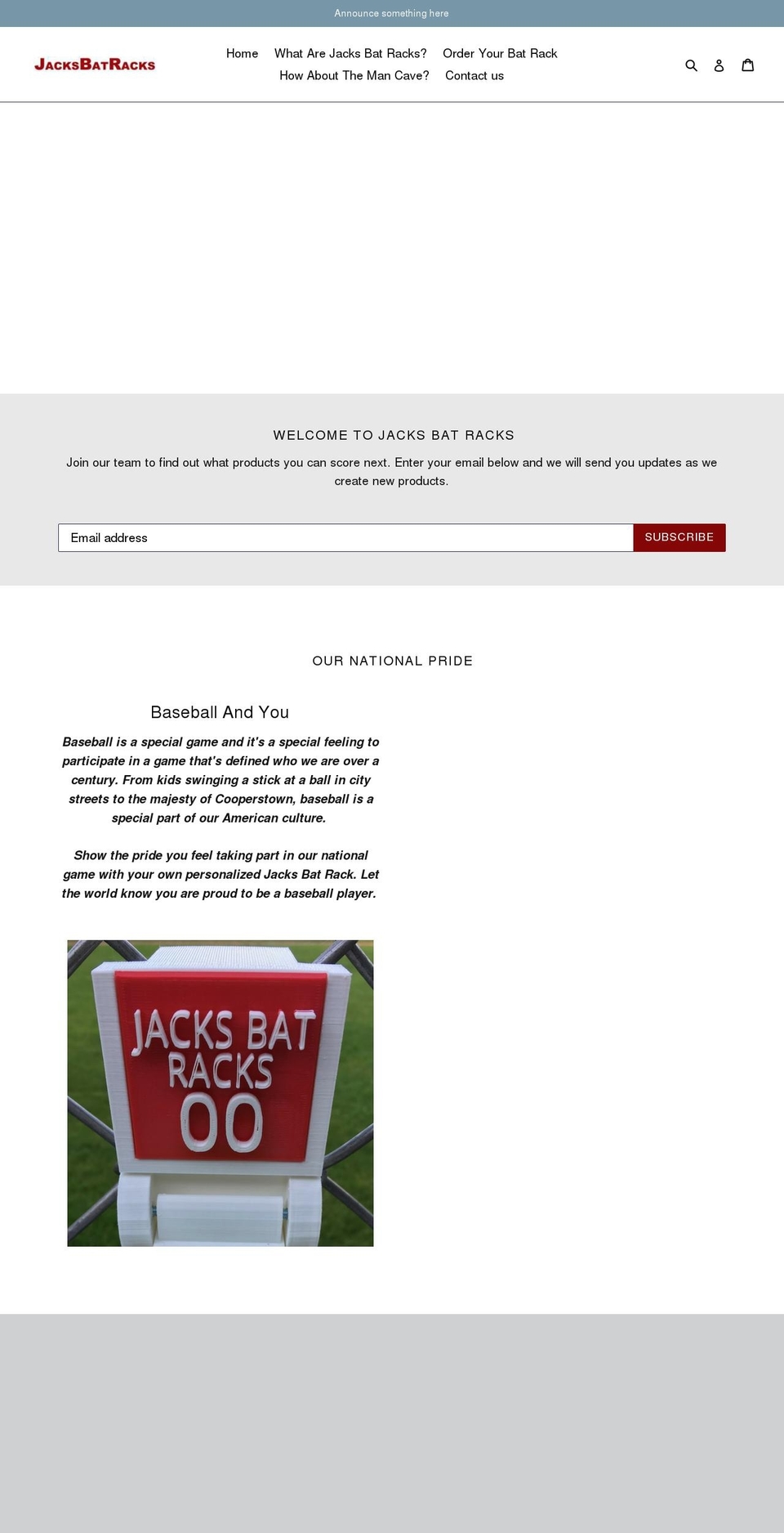 jacksbatracks.com — Shopify storefront screenshot