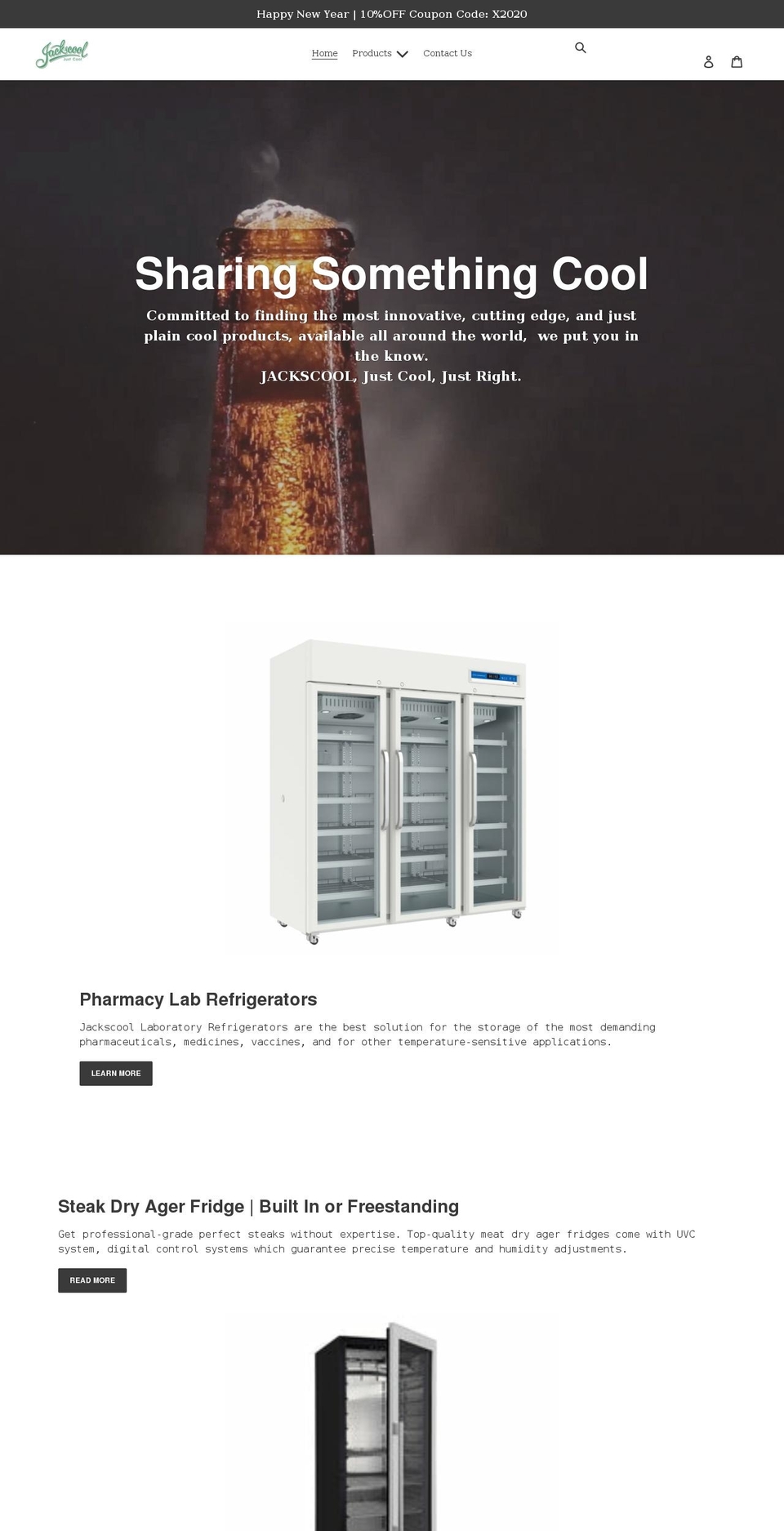 jackscool.com shopify website screenshot