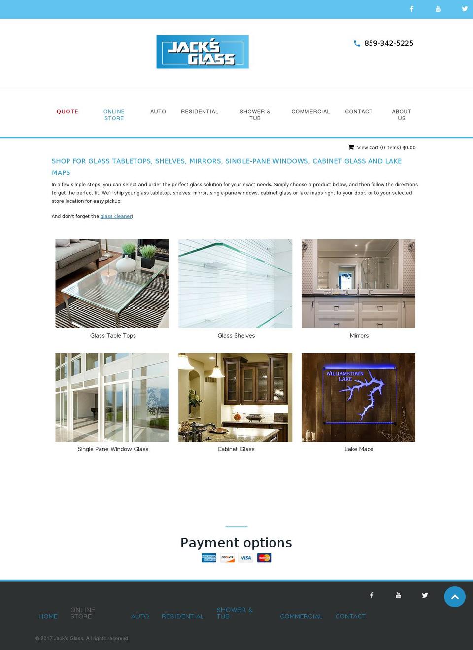 jacksglass-shop.com — Shopify storefront screenshot