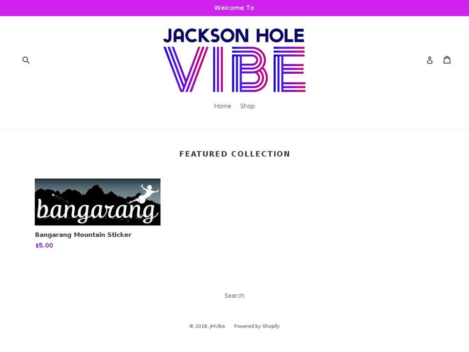jacksonholevibe.com — Shopify storefront screenshot