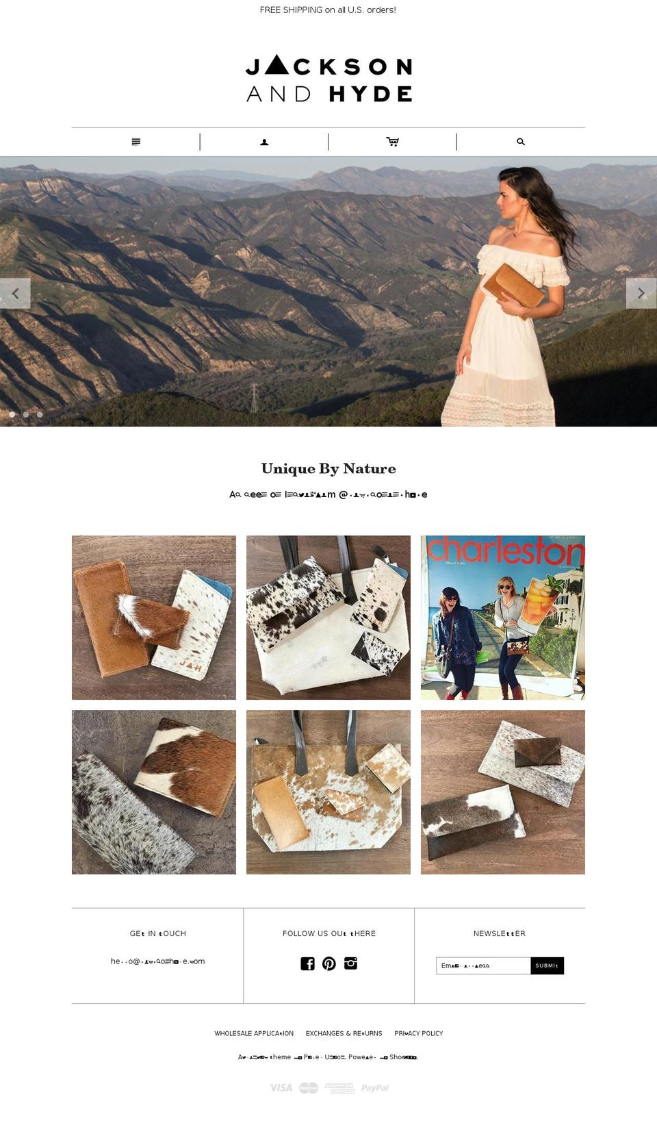 jacksonhyde.com shopify website screenshot