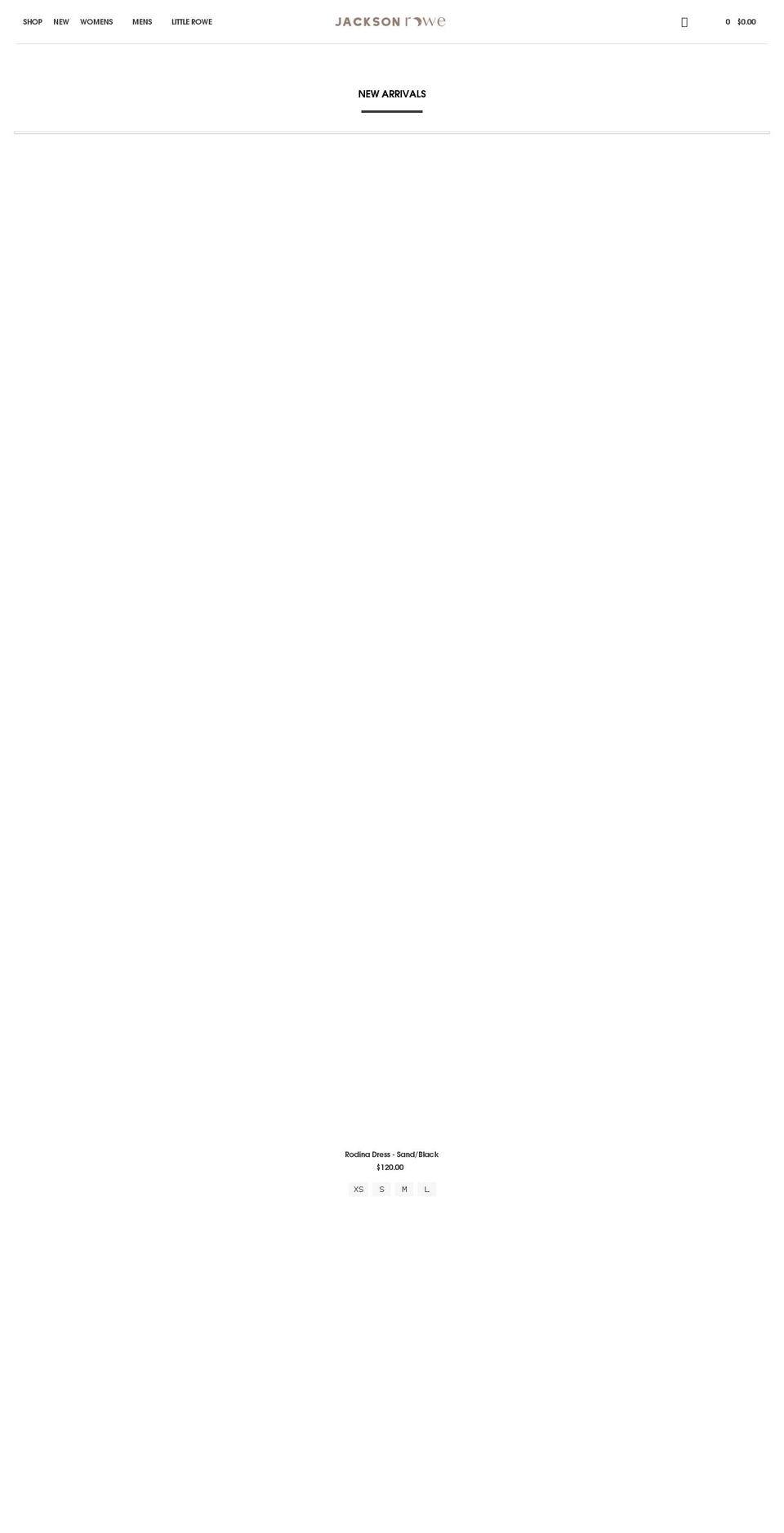 jacksonroweus.myshopify.com shopify website screenshot