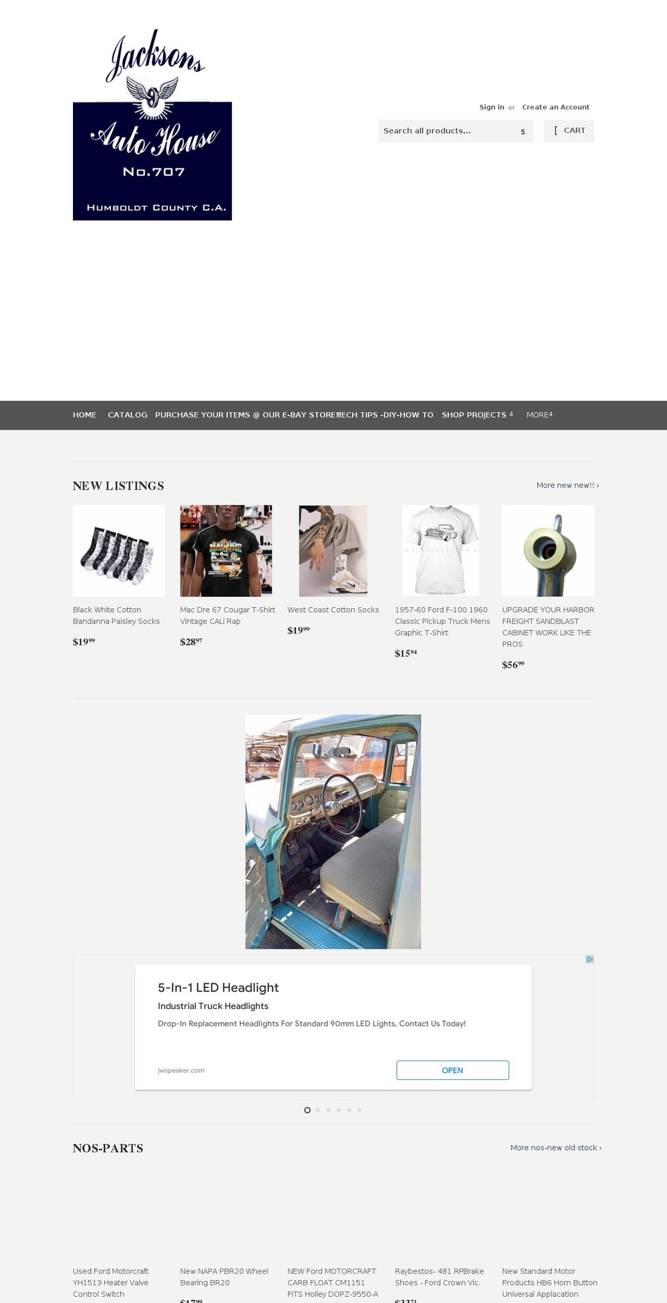 jacksonsautohouse.com shopify website screenshot