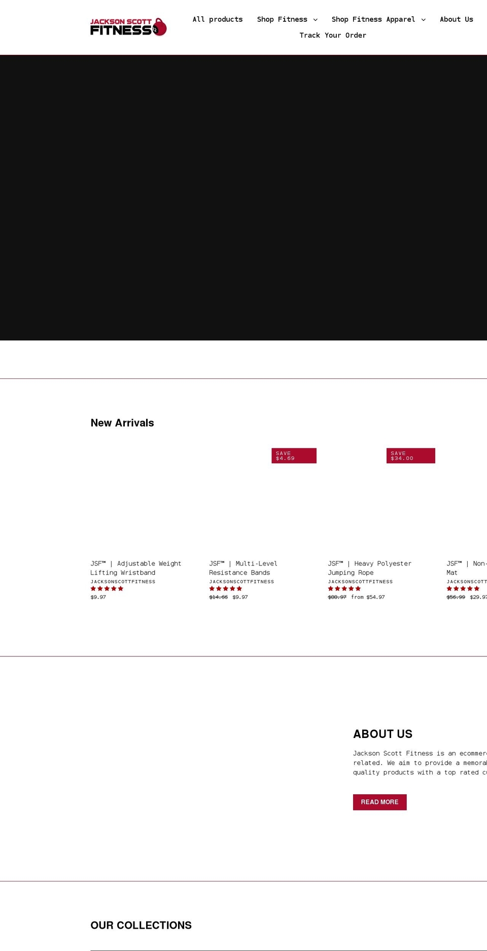 jacksonscottfitness.com shopify website screenshot