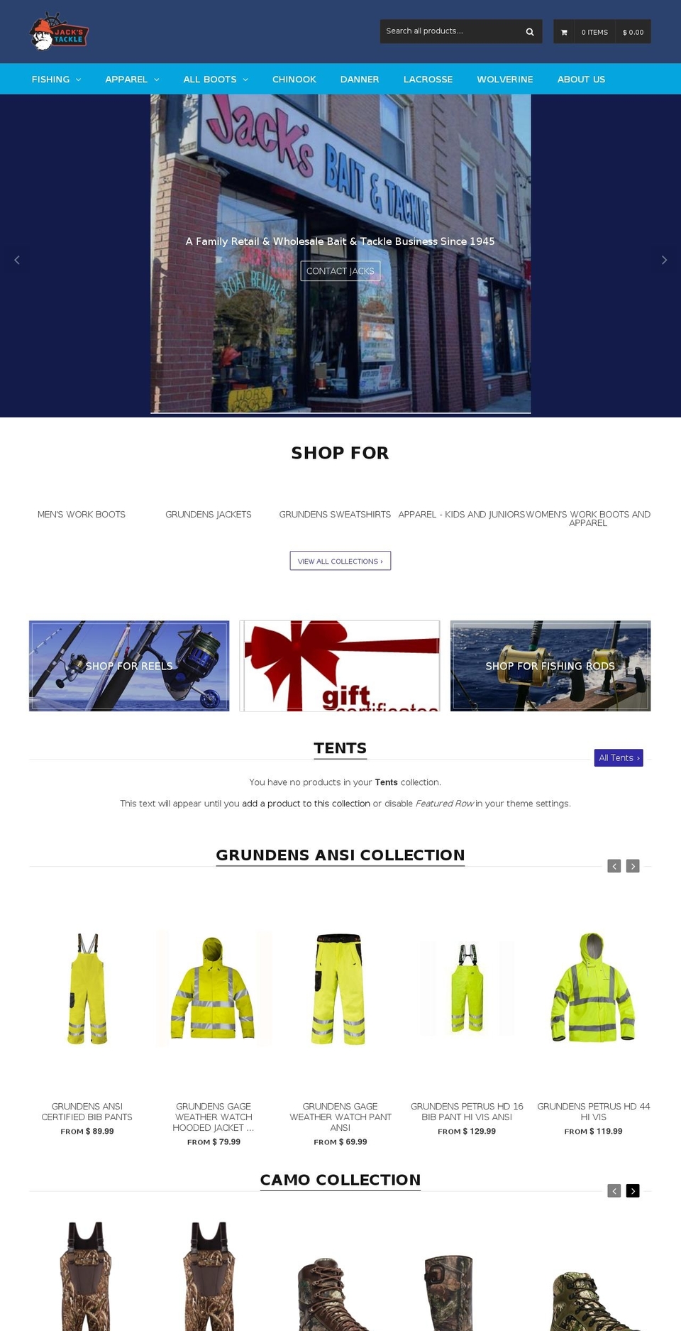 qrack-v1-1-6 Shopify theme site example jackswearhouse.com