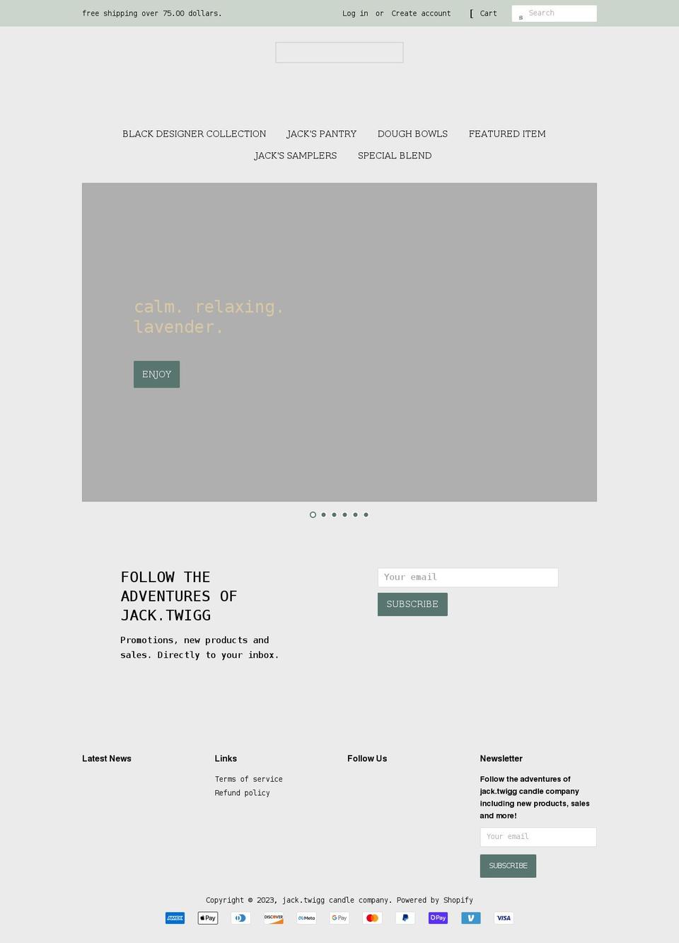 jacktwigg.shop shopify website screenshot