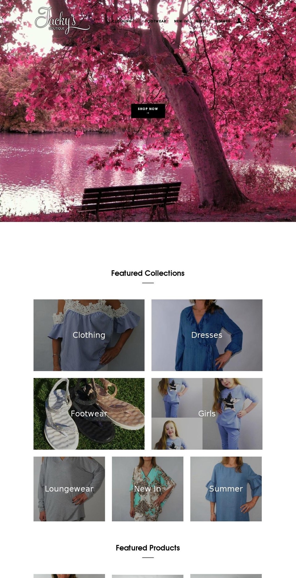 jackys-boutique.com shopify website screenshot
