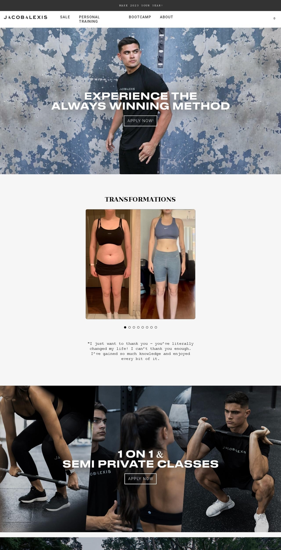 jacobalexis.com shopify website screenshot