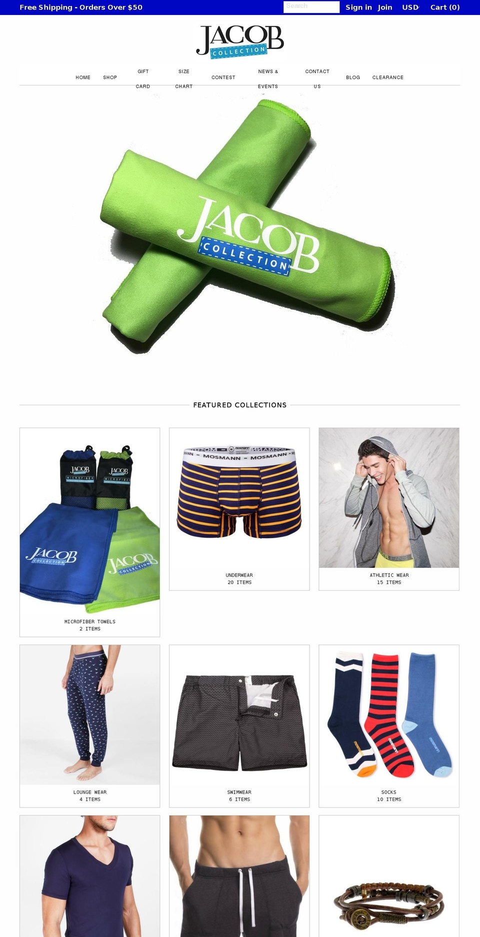 jacobcollection.org shopify website screenshot