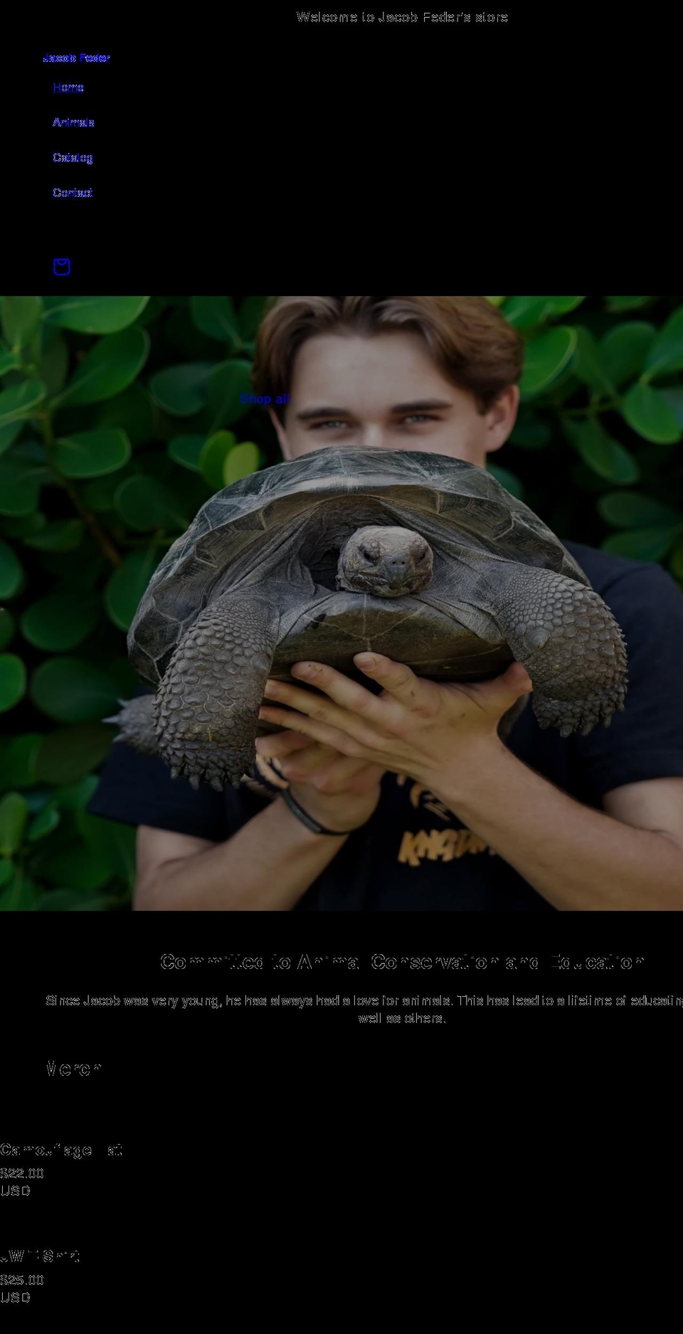 jacobfeder.com shopify website screenshot