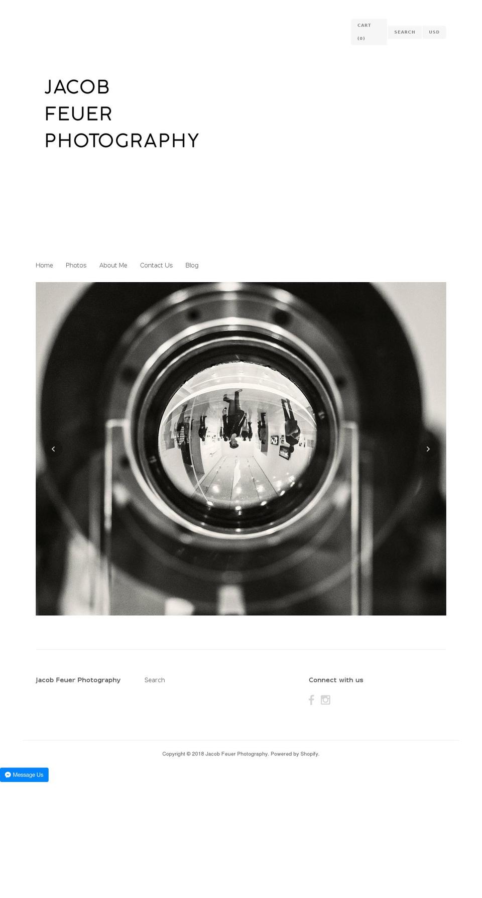jacobfeuerphotography.com shopify website screenshot