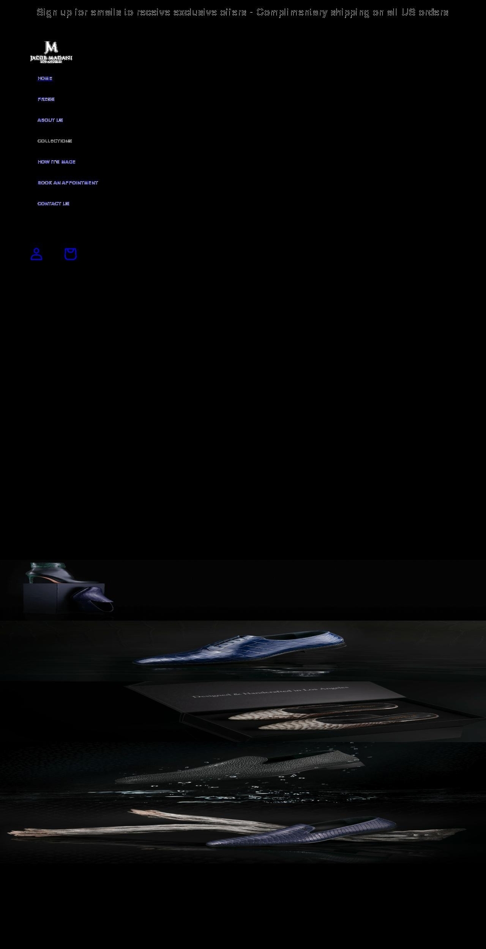 jacobmadani.com shopify website screenshot