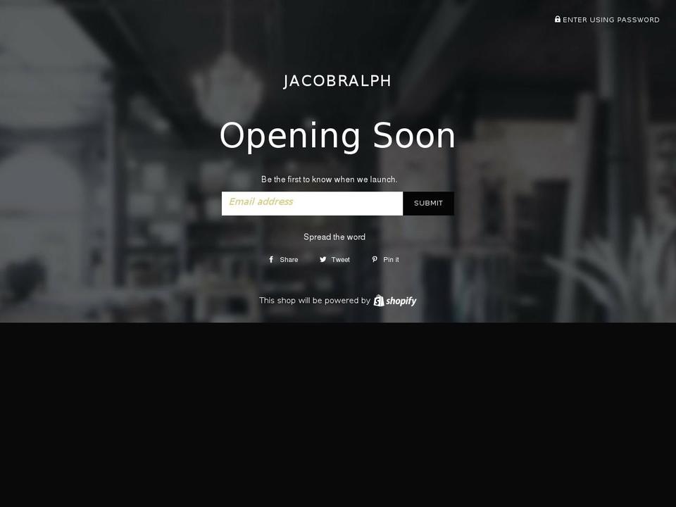 jacobralph.com — Shopify storefront screenshot
