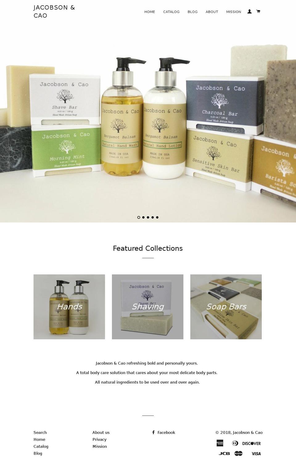 jacobsonandcao.com shopify website screenshot