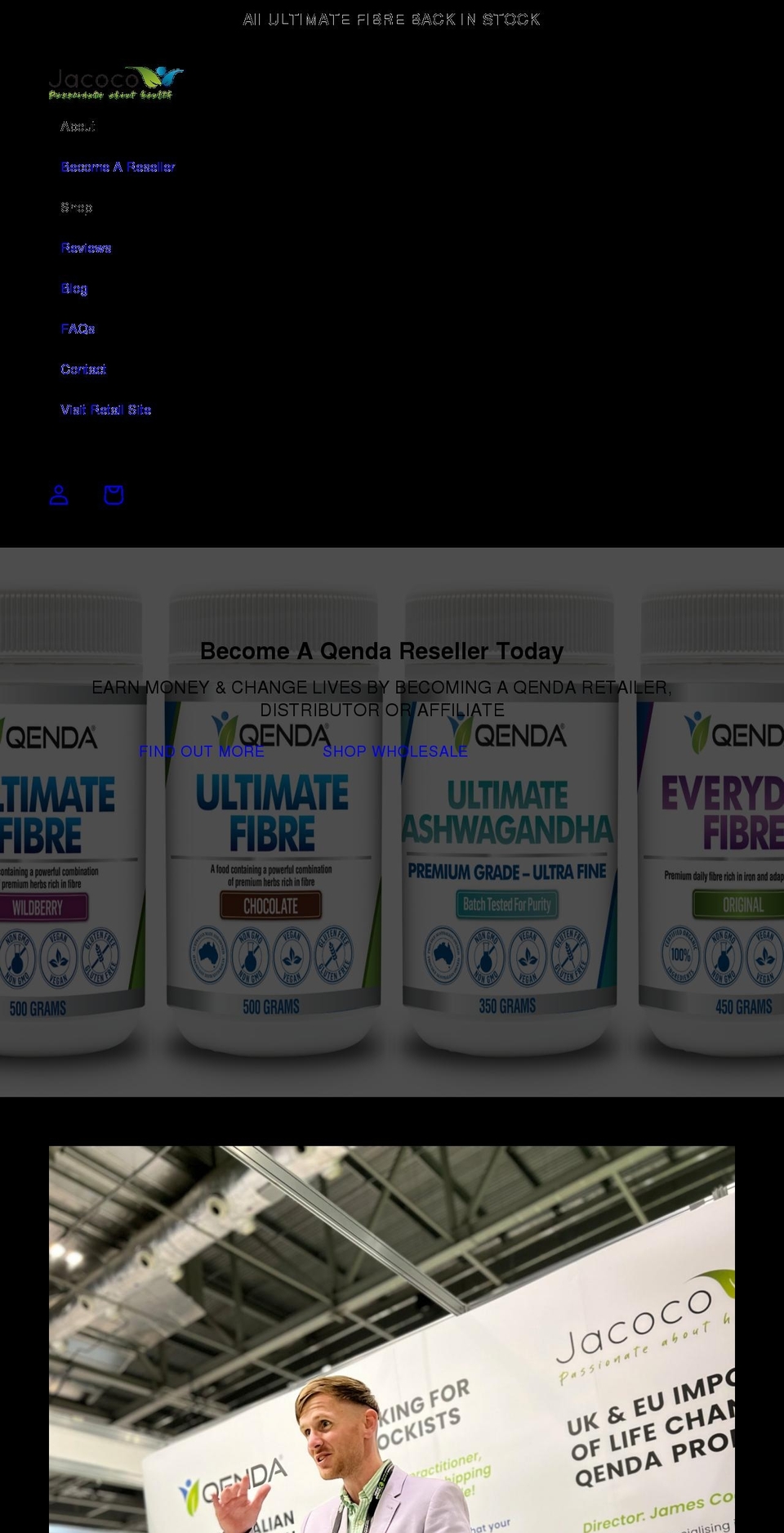 jacoco.com shopify website screenshot