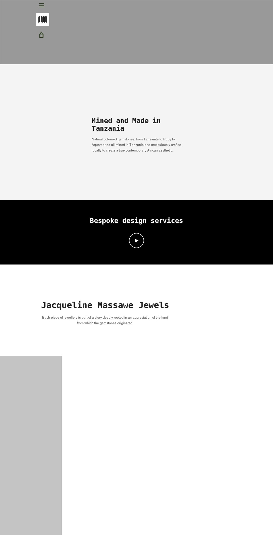 jacquelinemassawe.com shopify website screenshot