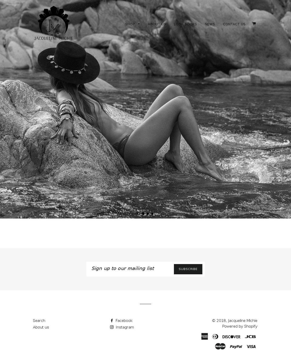 jacquelinemichie.com shopify website screenshot