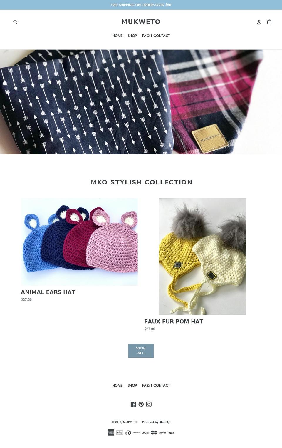 jacquelinemukweto.com — Shopify storefront screenshot