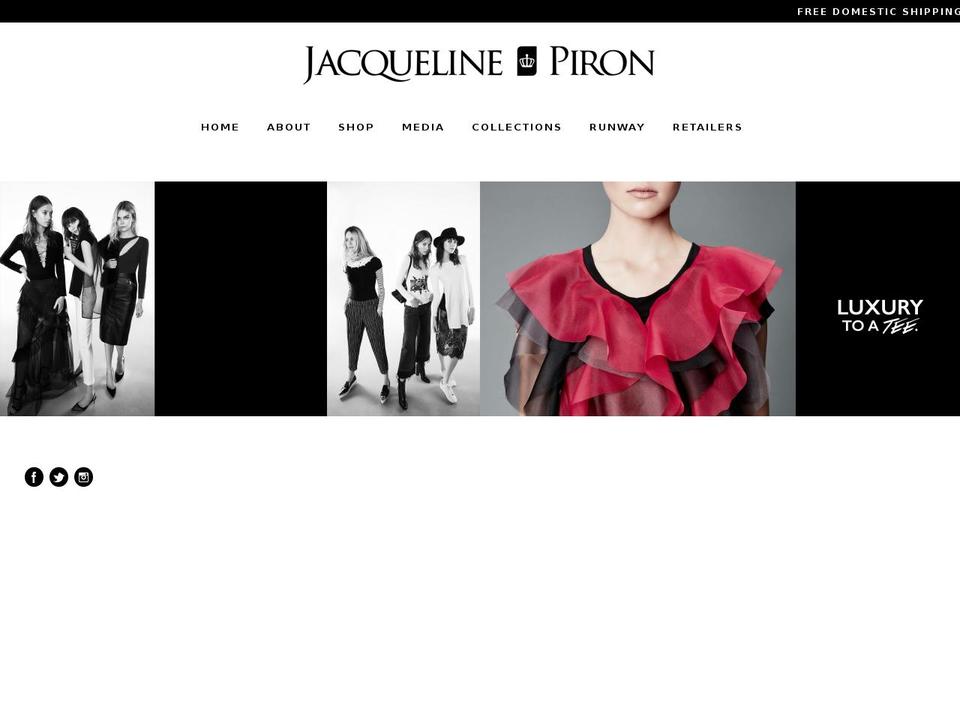 jacquelineprion.com shopify website screenshot