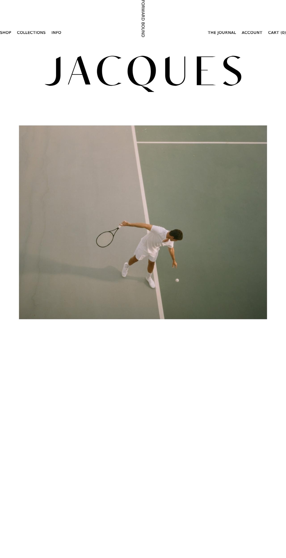 jacquesnyc.com shopify website screenshot