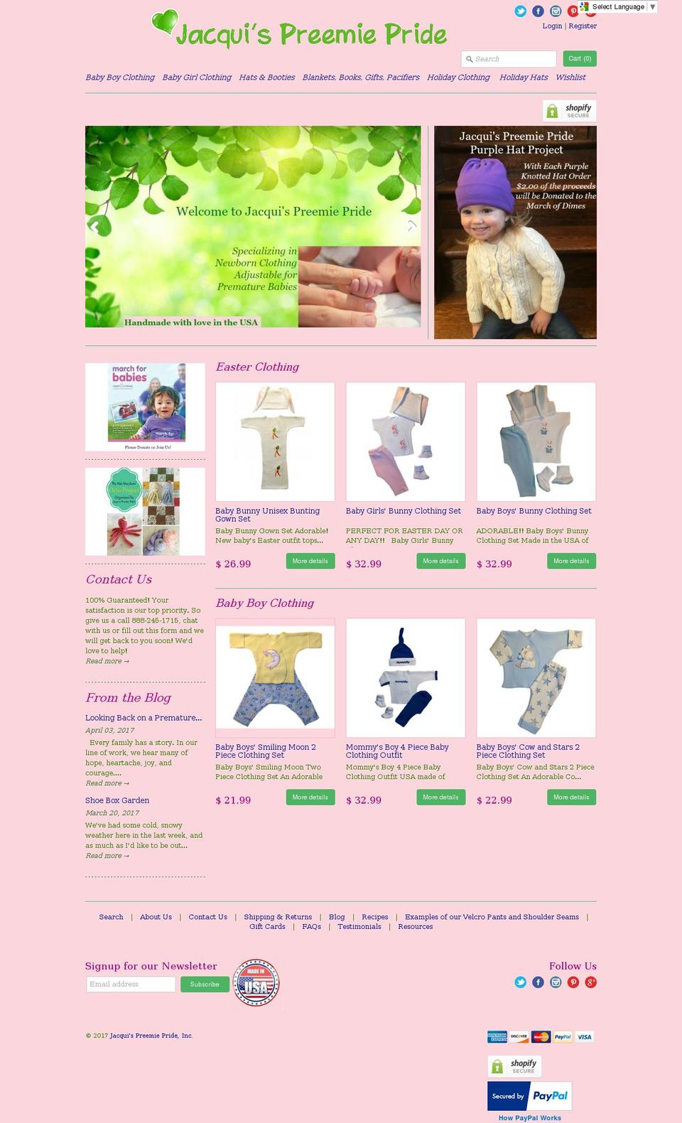 jacquis.org shopify website screenshot