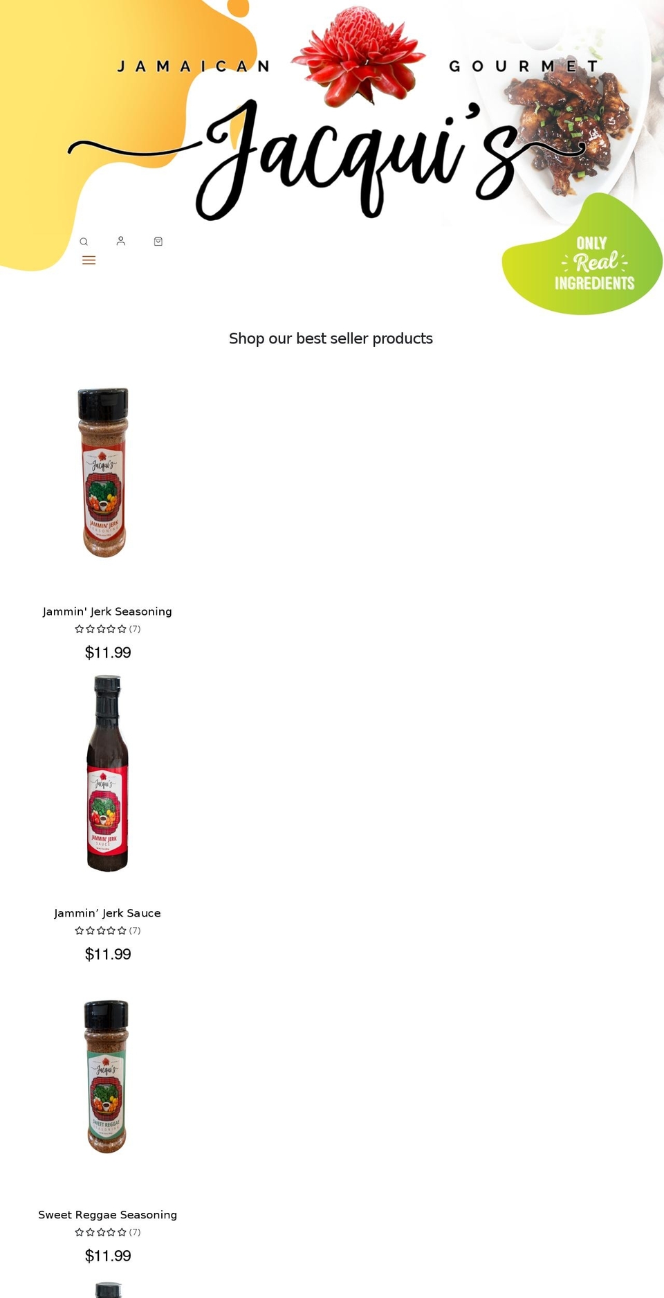 jacquisgourmet.com shopify website screenshot