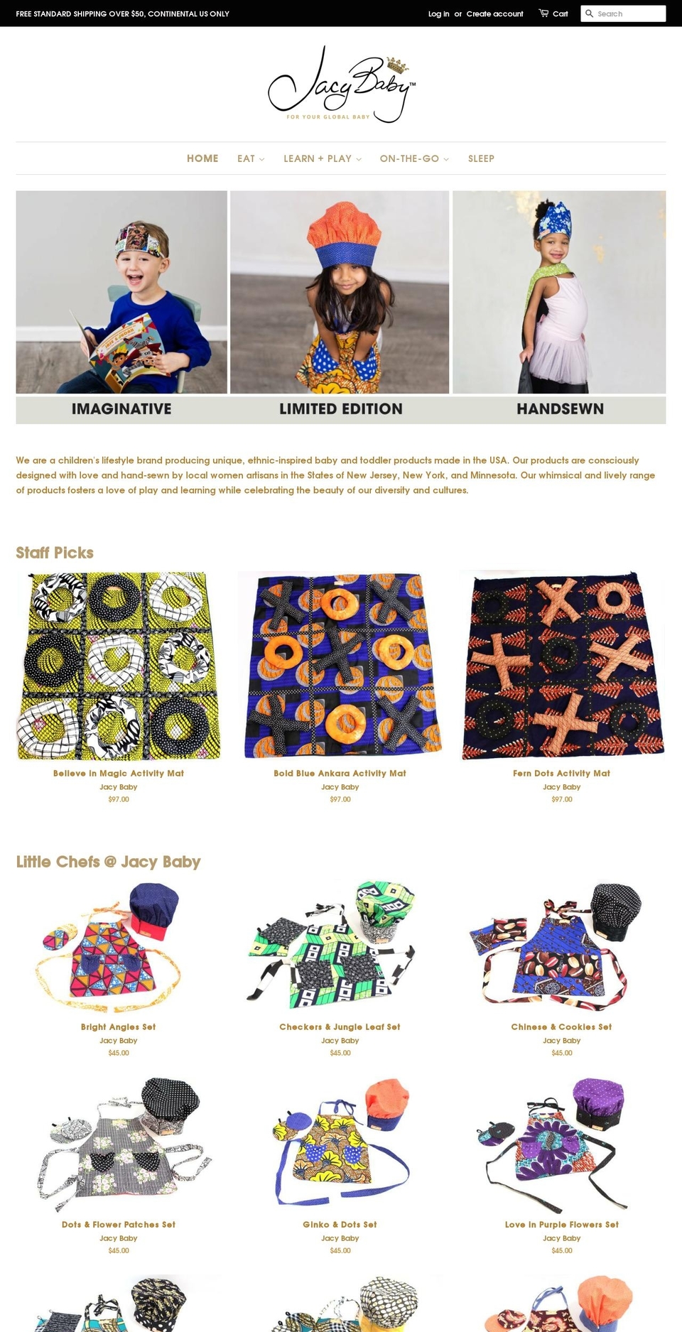 jacybaby.com — Shopify storefront screenshot