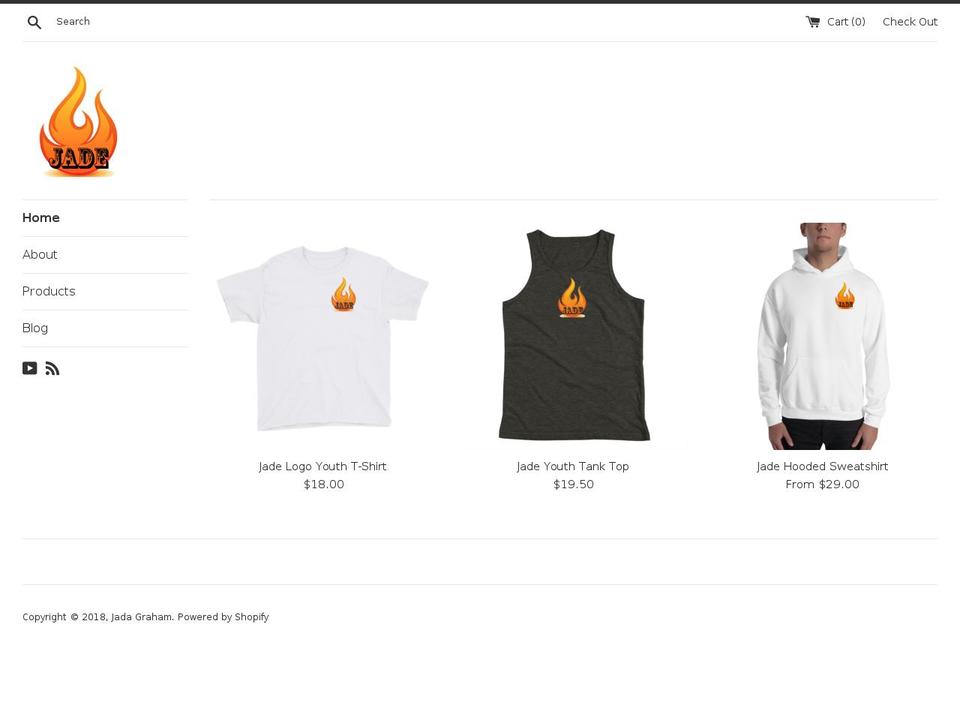 jadagraham.com shopify website screenshot