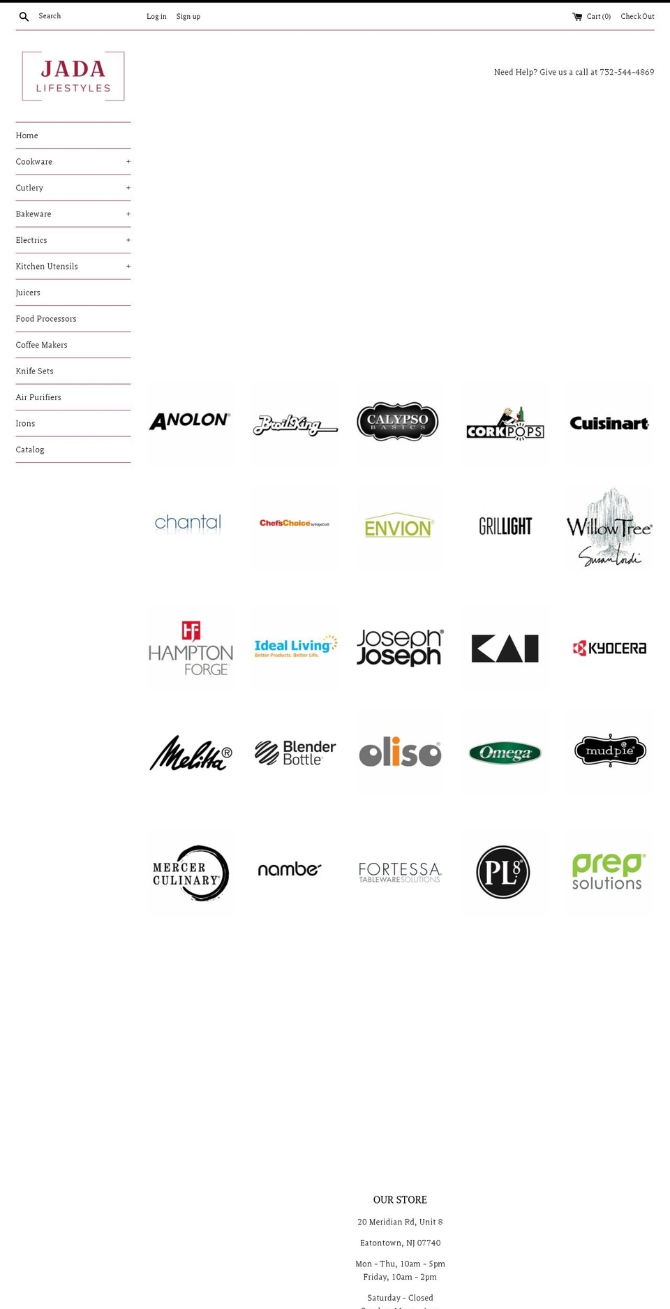 jadalifestyles.com — Shopify storefront screenshot