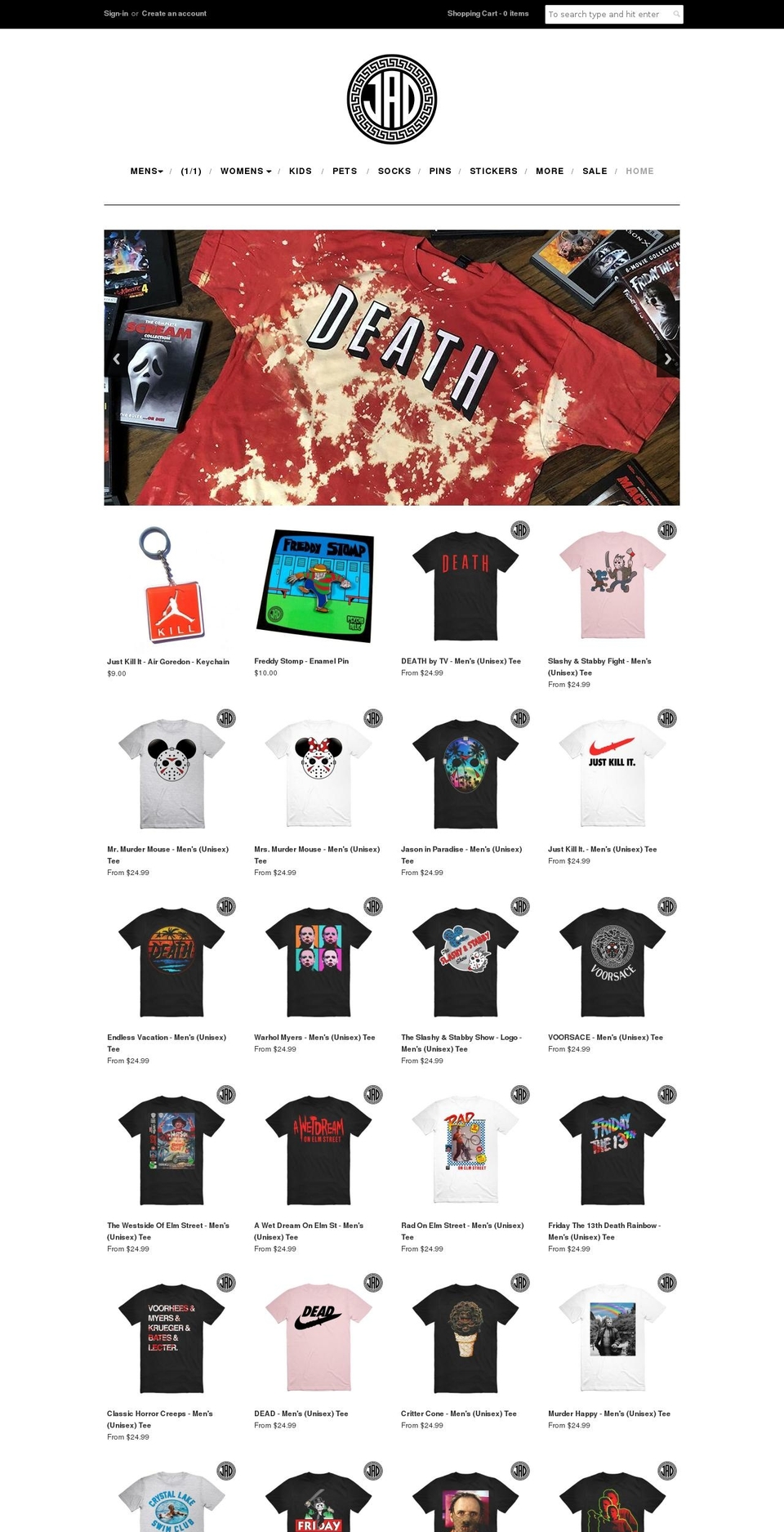 Eightythree (Jan 23rd 2018) Shopify theme site example jaddovey.com