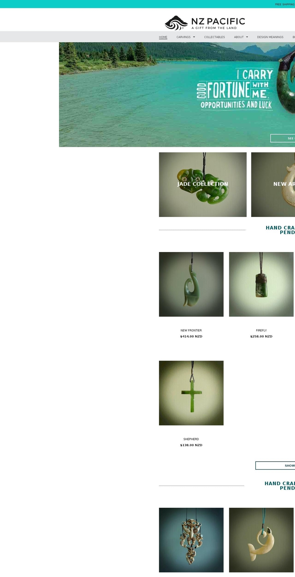jadeandbone.com — Shopify storefront screenshot