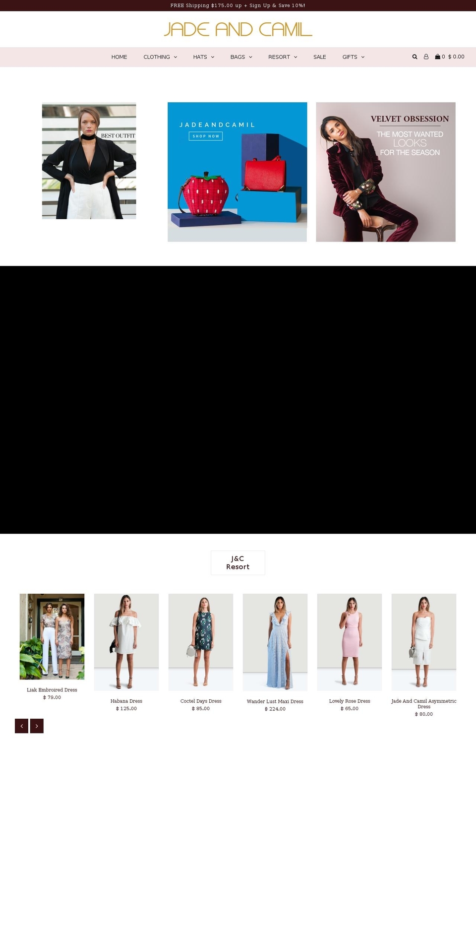 jadecamil.com — Shopify storefront screenshot