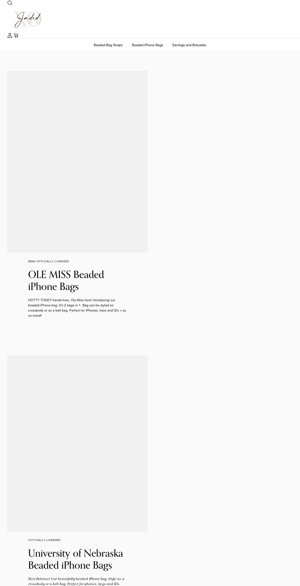 jadedla.com shopify website screenshot