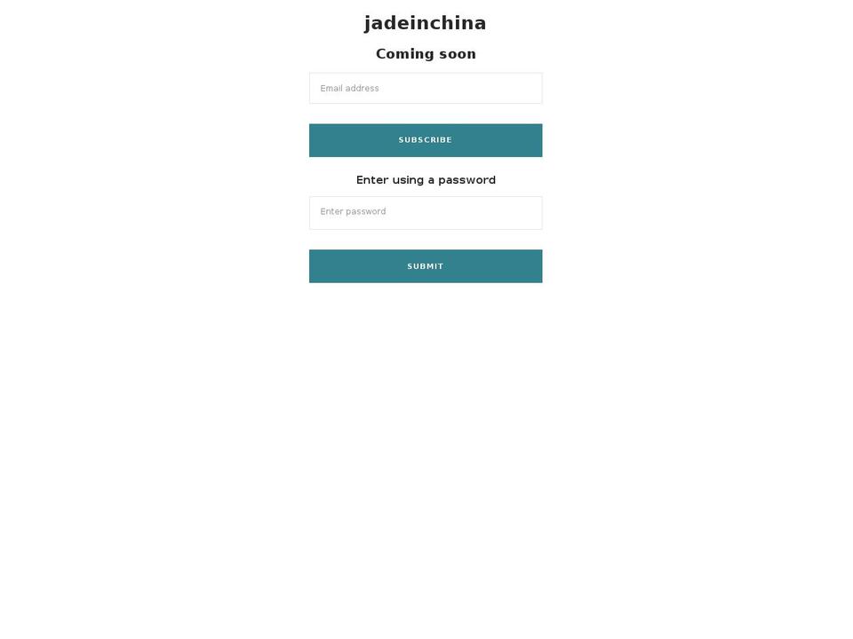 jadeinchina.com — Shopify storefront screenshot