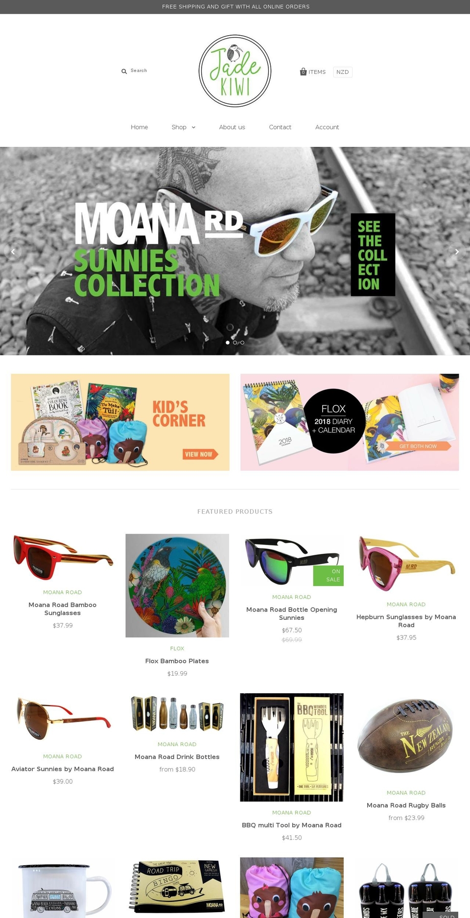 jadekiwinz.com — Shopify storefront screenshot