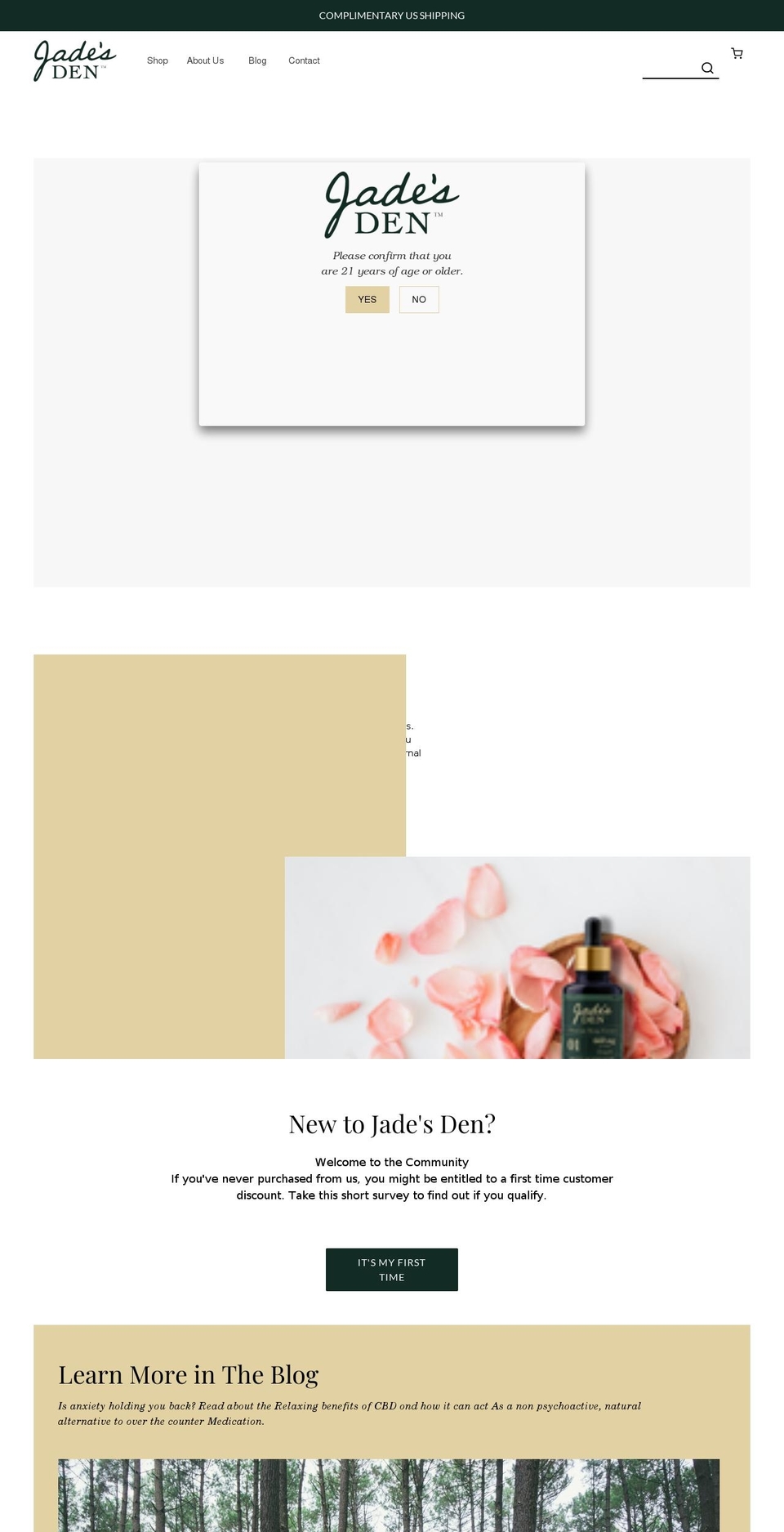 jadesden.com shopify website screenshot