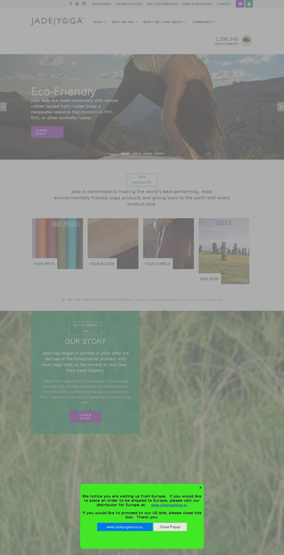 jade Shopify theme site example jadeyoga.info