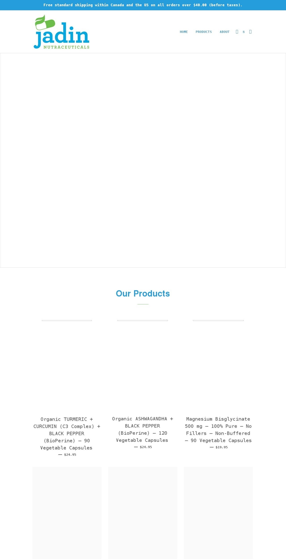 jadin.ca shopify website screenshot