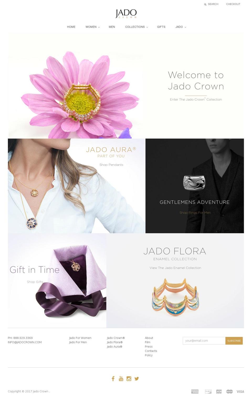 jadocrown.com shopify website screenshot