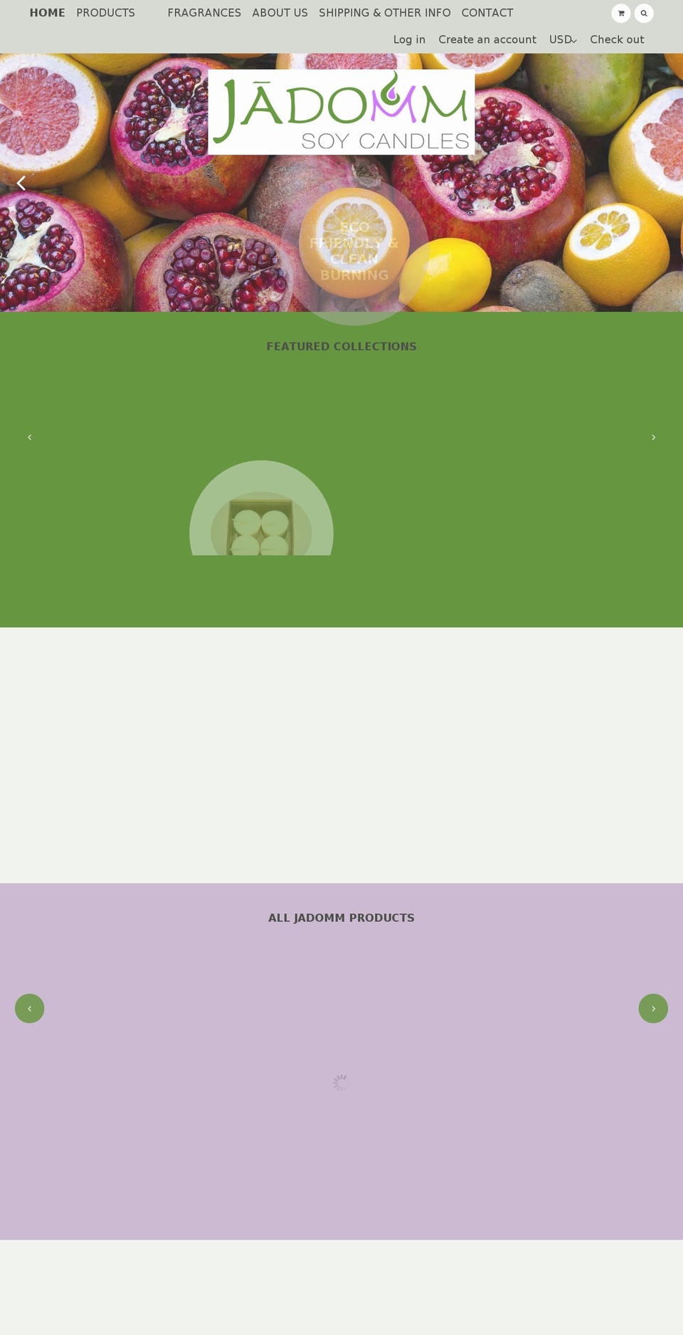 jadomm.com shopify website screenshot