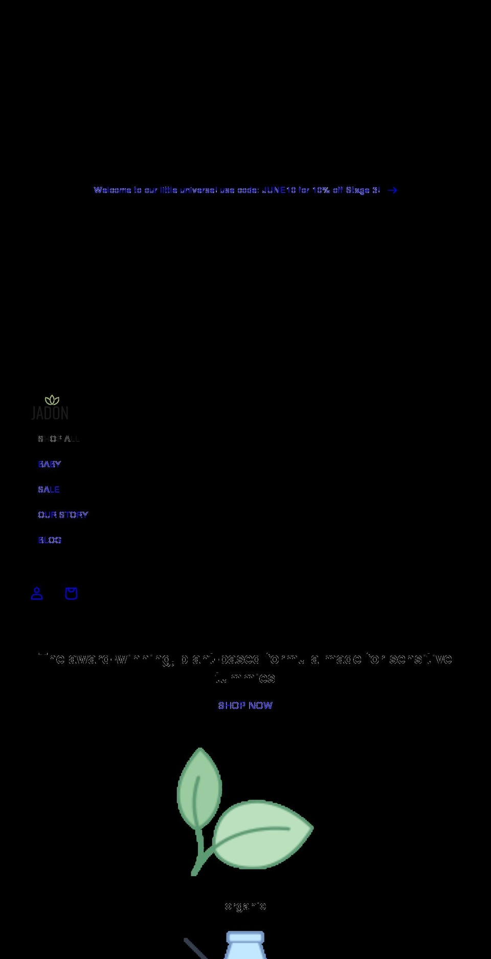 jadons.co.uk shopify website screenshot