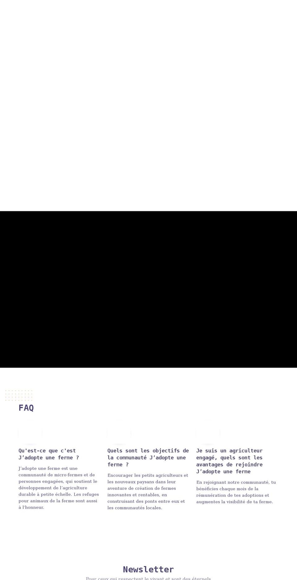jadopteuneferme.com shopify website screenshot