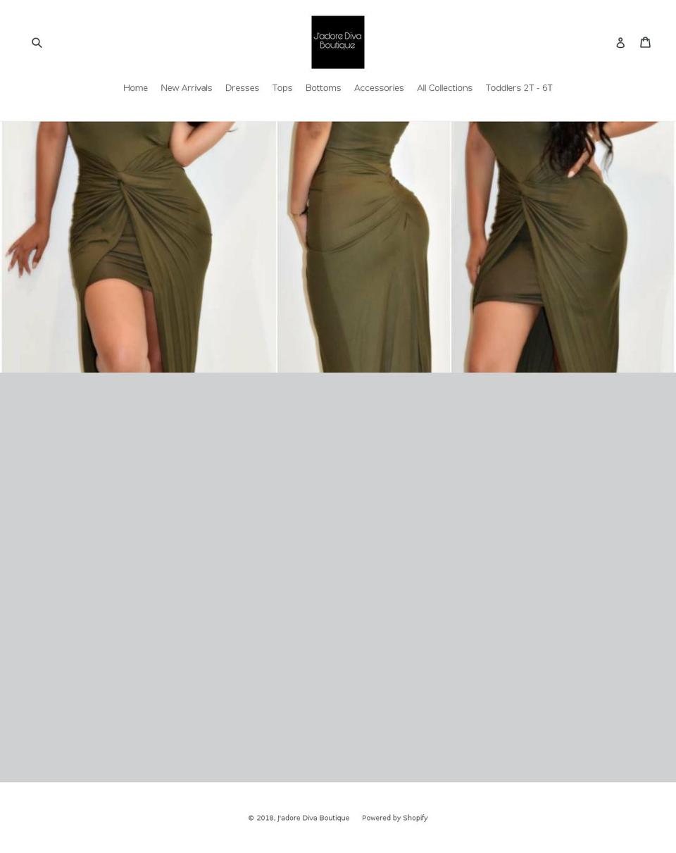 jadoredivaboutique.com — Shopify storefront screenshot