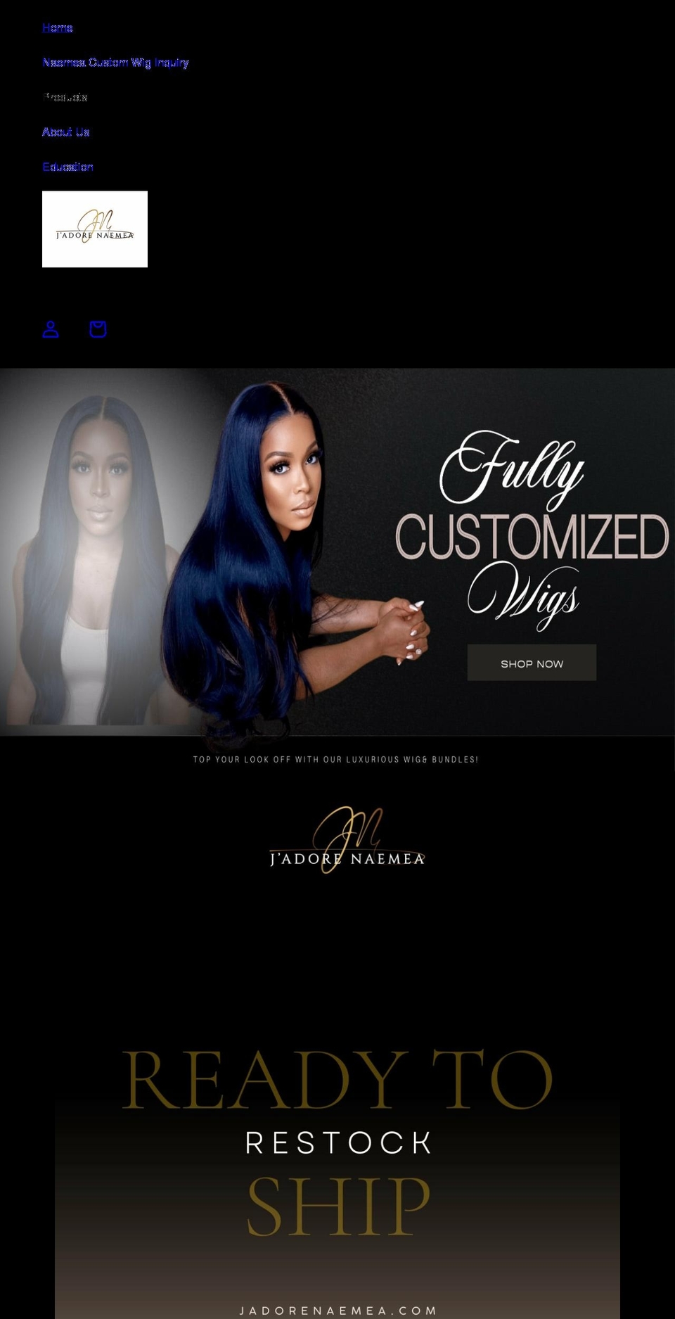 jadorenaemea.com shopify website screenshot