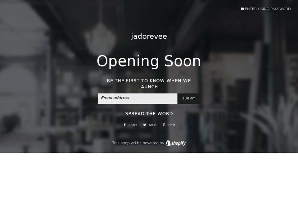 jadorevee.com — Shopify storefront screenshot